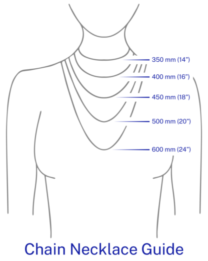 Guide to chain necklace lengths